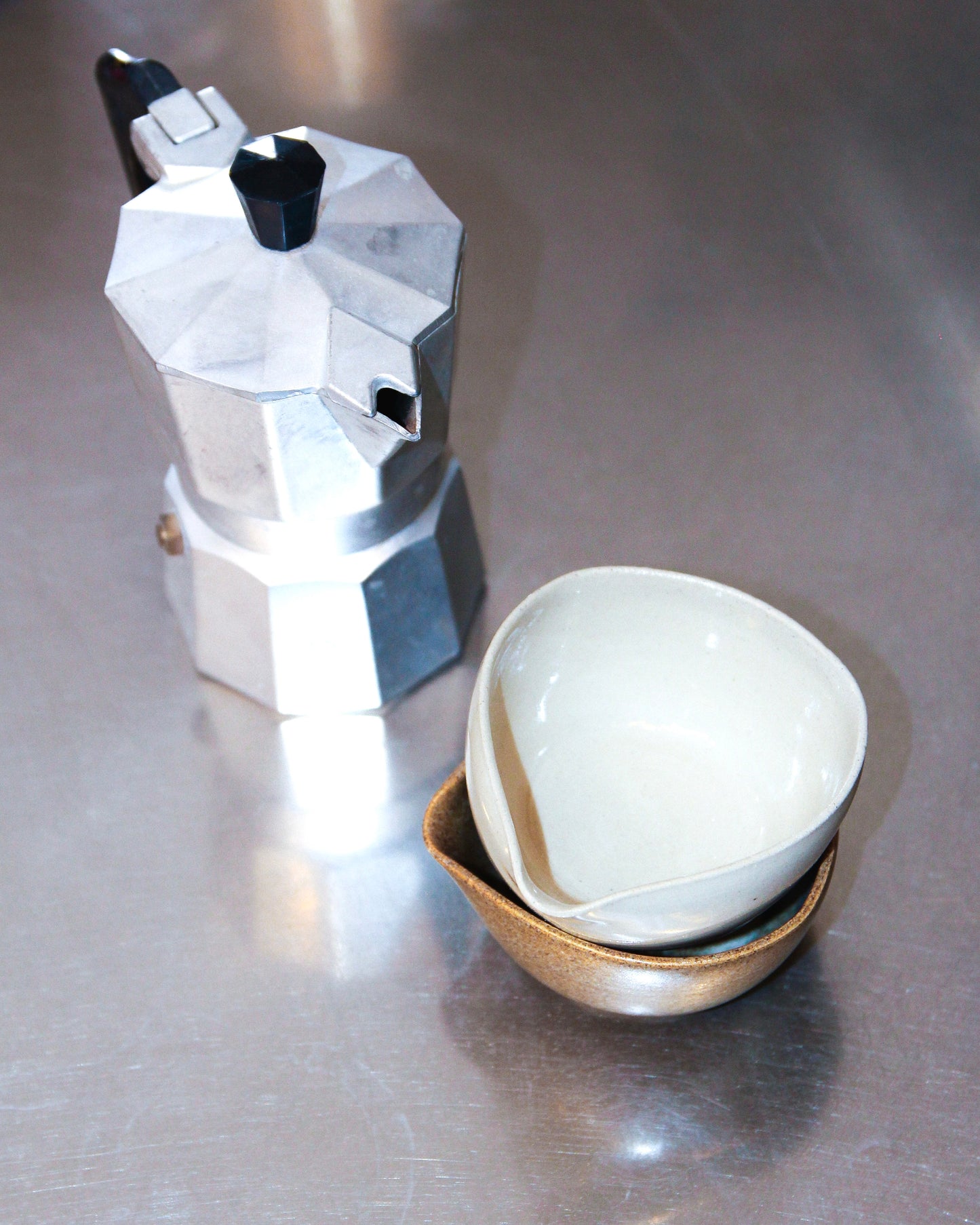 KAFFESKÅL1: lys brun